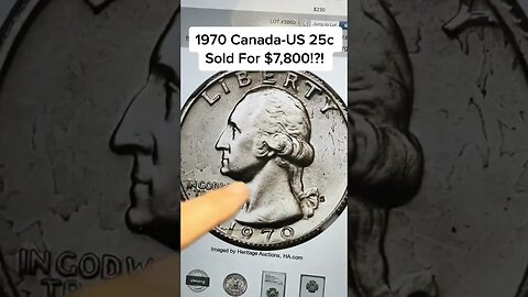 $7,500+ US/CANADA DOUBLE COUNTRY COIN - 1970-S MINT MISCHIEF ERROR