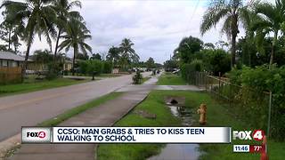 Man grabs, tries kiss girl walking to school