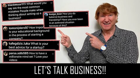 LET'S TALK BUSINESS!!