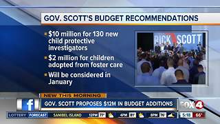 Gov. Scott proposes $12 million in budget additions
