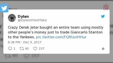 Twitter Users Think Derek Jeter Colluded With Yankees In Stanton Deal