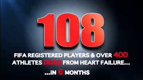 THE DEATH CONTINUES. 108 FIFA Registered Players and Over 400 Athletes Dead in Six Months