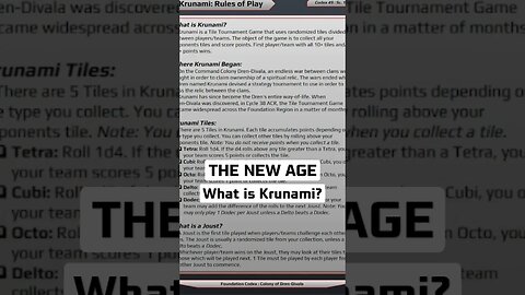 Krunami, the Tile Tournament Game! #tabletoprpg #ttrpg #ttrpgcommunity #ttrpgs #newage