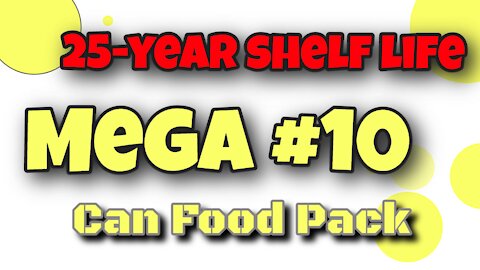 Mega #10 Can Food Pack EMERGENCY SUPPLY