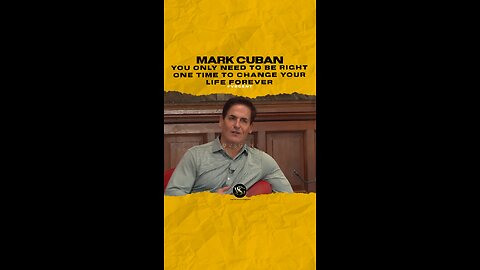 @mcuban You only need to be right one time to change your life forever