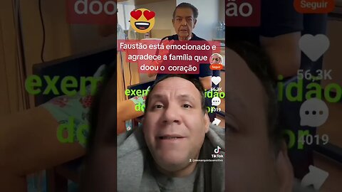 Faustão curado? Faustão agradece a família do rapaz que doou o coração