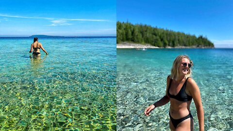 Ontario’s Unbelievable Crystal-Clear Beach Oasis Is Like A Trip To The Bahamas