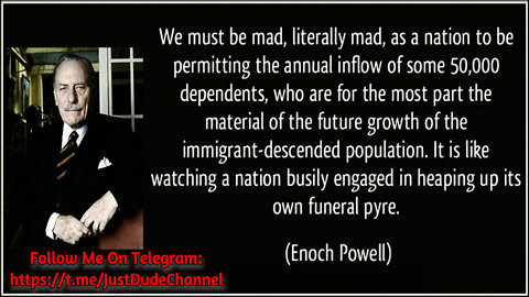 Enoch Powell On Being Called A Racist!