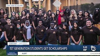 First-generation students get scholarships