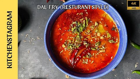 Dhaba Style Dal Fry | Restaurant Style Dal Fry | Kitchenstagram