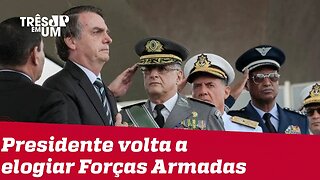 Bolsonaro diz que Forças Armadas dão tranquilidade