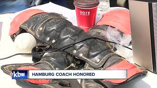 Hamburg little league coach honored after 40 years