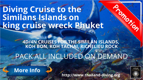Diving Cruise to the Similans Islands in king cruise wreck Phuket with Thailand Diving
