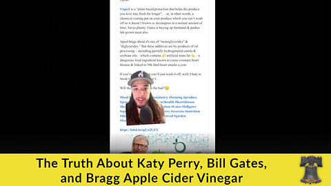 The Truth About Katy Perry, Bill Gates, and Bragg Apple Cider Vinegar