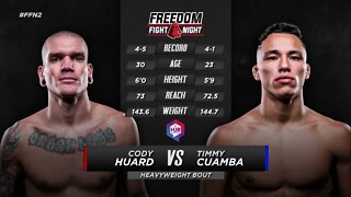 Full Fight - Timothy Cuamba vs. Cody Huard - Freddom Fight Night 2