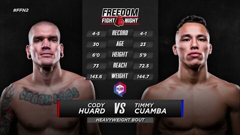 Full Fight - Timothy Cuamba vs. Cody Huard - Freddom Fight Night 2
