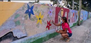 Lake Worth Beach mural being restored after decades