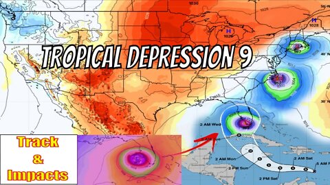 Potential Major Hurricane Forms From TD9, Tropical Storm/Hurricane Jamaica! Track & Impacts