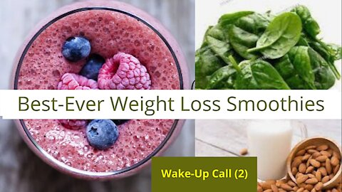 Best Ever Weight Loss Smoothies, wake up call (2) ! Smoothie Diet Recipe #shorts