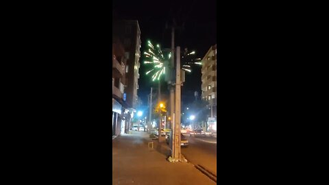 Fireworks seen in Tehran last night after confirming the death of President Raisi!