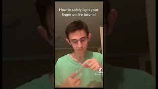 How to safely light your finger on fire! (TikTok Trend)