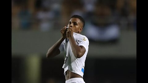 Gol de Rodrygo - Santos 3 x 1 Nacional-URU - Narração de José Manoel de Barros