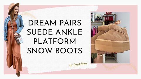 dream pairs suede ankle platform snow boots review