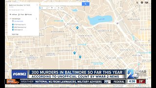 300 murders in Baltimore for fourth consecutive year