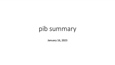 pib summary 16 01 2023