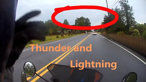 Racing a thunderstorm on a motorcycle, and another look at the tom turkey from a recent short.