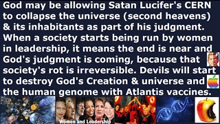 God may be allowing Satan Lucifer's CERN to collapse the universe & its inhabitants as his judgment