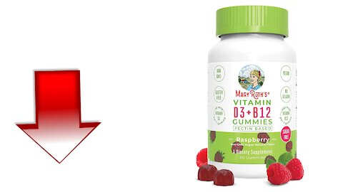 Vegan Vitamin D3+B12 Gummy by MaryRuth's