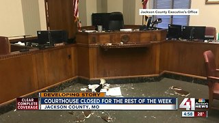 Jackson County Courthouse closed for the rest of the week