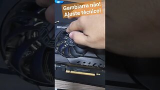 Gambiarra não!!! Ajuste técnico!!! Fan temporária na placa de vídeo AMD #shorts