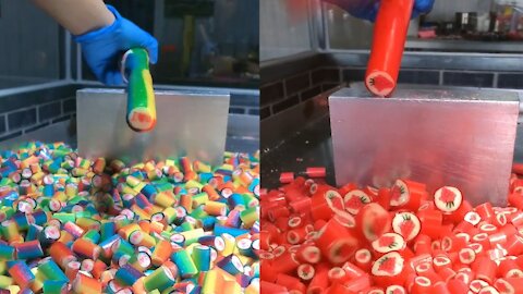 Candy Cutting ASMR ! candy making,Relaxing Sounds ! (no talking) Satisfying ASMR Video