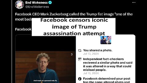 Facebook censored Trump shot pic (later admitted their mistake)