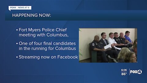 Fort Myers Police Chief interview for new job in Ohio happening tonight