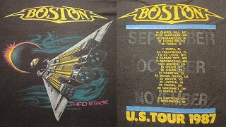 CURIOS for the CURIOUS 150: BOSTON, THIRD STAGE, US TOUR 1987, TSHIRT, 1986 HIDEAWAY HITS
