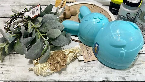 Adorable Easter Centerpiece DIY || Using a Dollar Tree Plastic Bunny || Just 1 EASY DIY