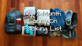 2 - 6 Month Women’s Carry-On Packing List | Minimalist Packing