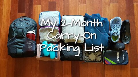 2 - 6 Month Women’s Carry-On Packing List | Minimalist Packing