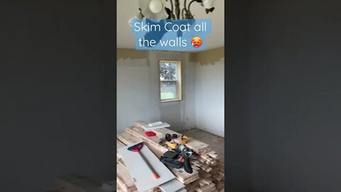 Drywall TIPs skim coat after removing wall paper 🥵🔥👌