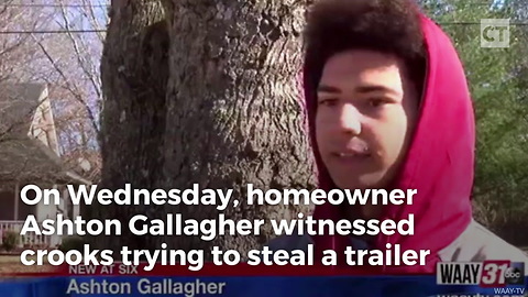 Thugs Get Nasty Treatment When They Try Stealing the Wrong Man's Trailer