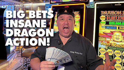 BIG BET ACTION ON THE $1M DRAGON LINK SLOT MACHINES AT THE PEPPERMILL IN RENO!