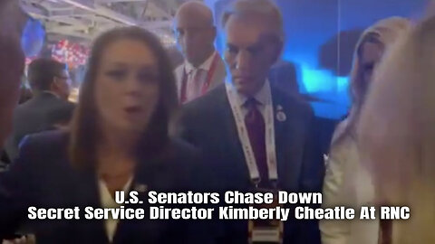 U.S. Senators Chase Down Secret Service Director Kimberly Cheatle At RNC