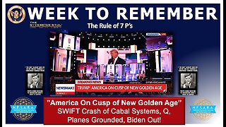 “America On Cusp Of New Golden Age” CIC Trump as SWIFT Crashes Cabal, Planes Grounded, Q, Biden Out?