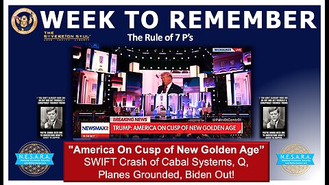 “America On Cusp Of New Golden Age” CIC Trump as SWIFT Crashes Cabal, Planes Grounded, Q, Biden Out?