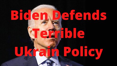 Biden Willing to Sacrific Political Career Over Ukraine