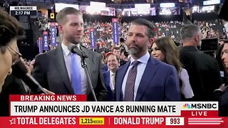 'I expect nothing less from you clowns' Donald Trump Jr. spars with MSNBC reporter