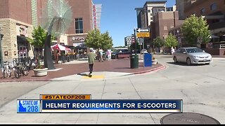 E-scooter companies in Boise ask users to wear helmets, but it is not required by law